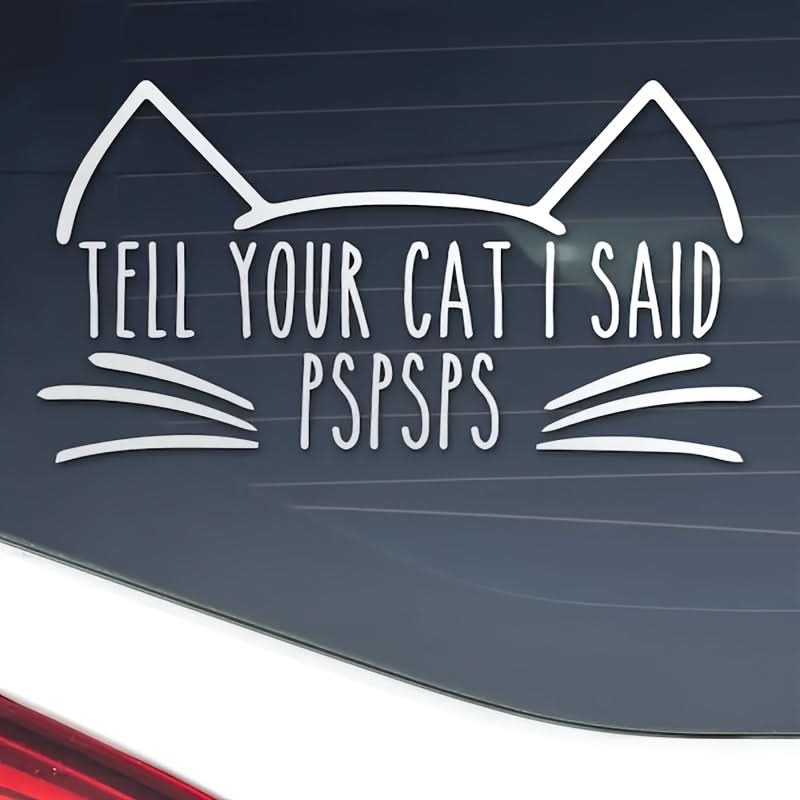 Cat Car Stickers for Bumper, Laptop & More