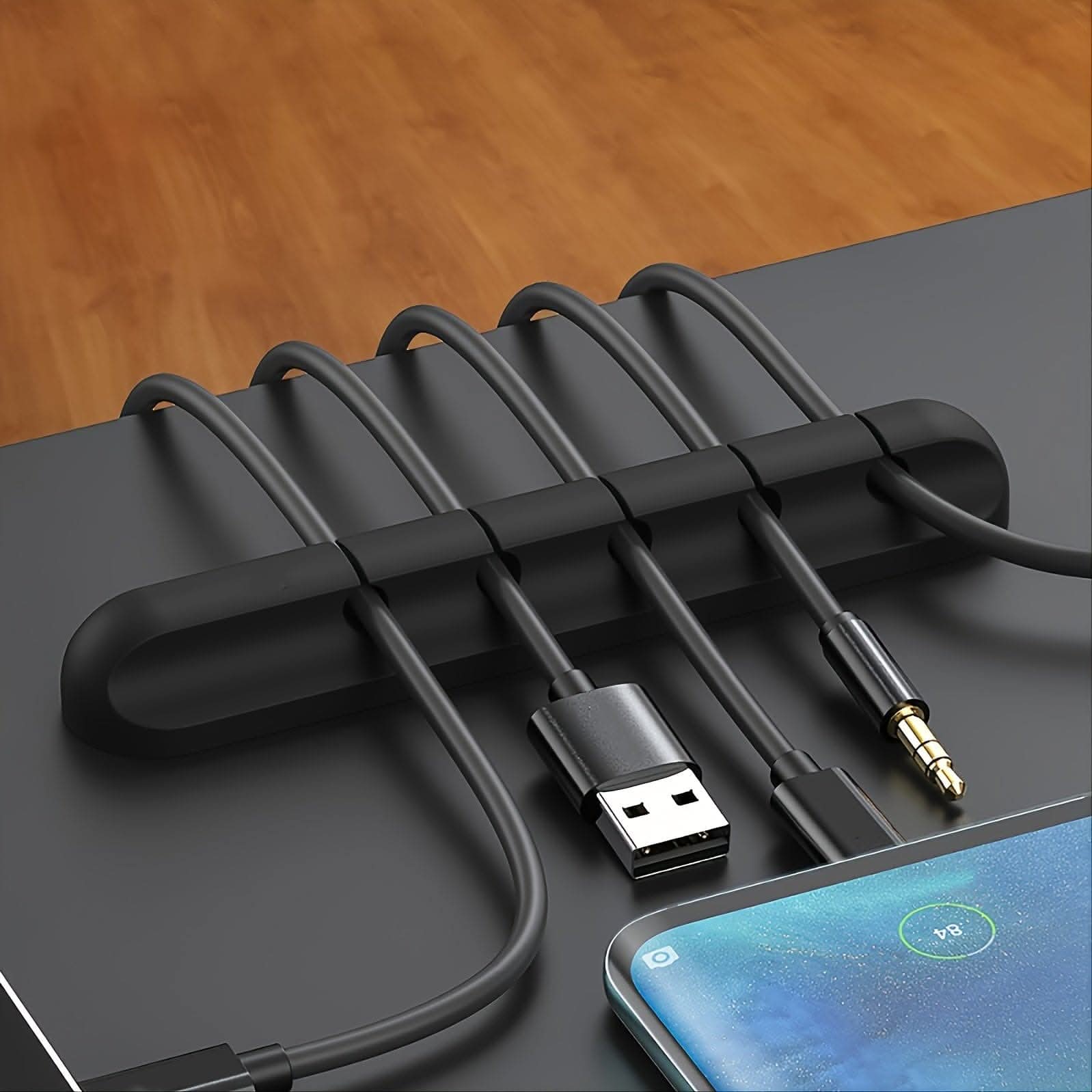 Silicone Cable Organizer Clip for Desk Management