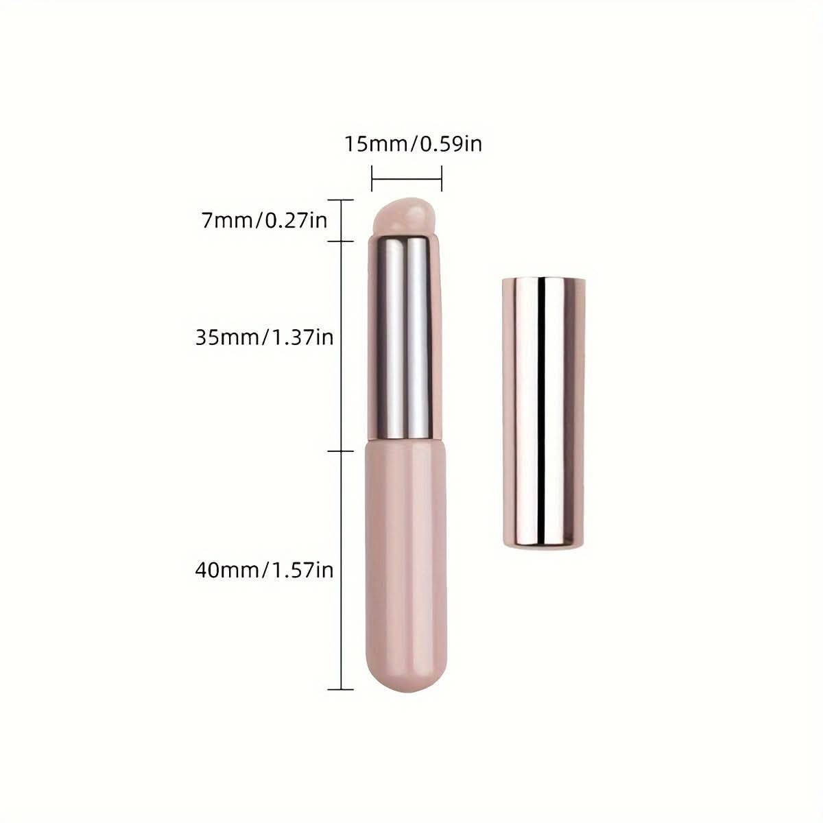 1pc Silicone Gradient Nail & Lip Brush with Cover