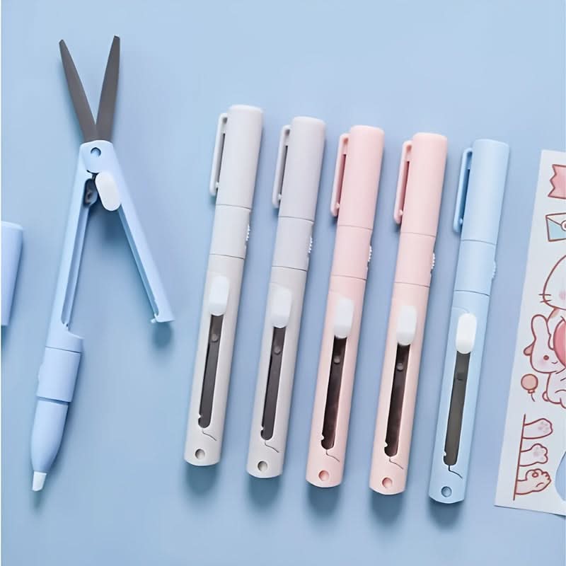 Portable Folding Scissors – Pen-Style Stainless Steel Scissors