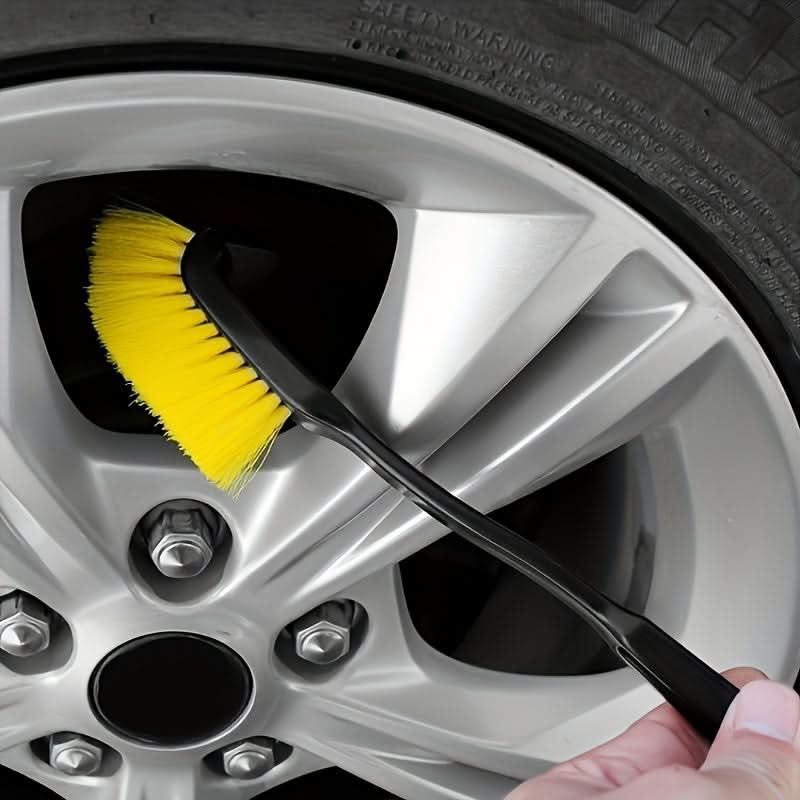 Car Crevice & Tire Brush, Nylon Bristles Wheel & Interior Cleaning Brush