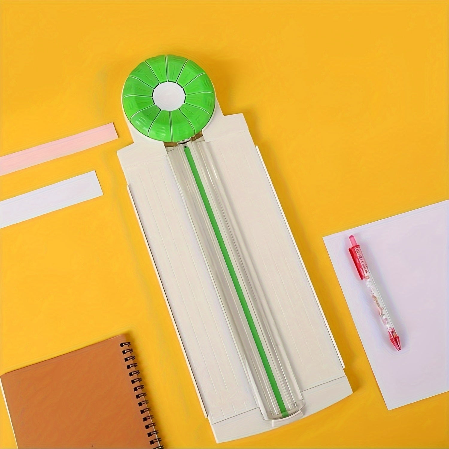 12-in-1 Paper Trimmer for A4 – Manual Craft Cutter with Sliding Blades