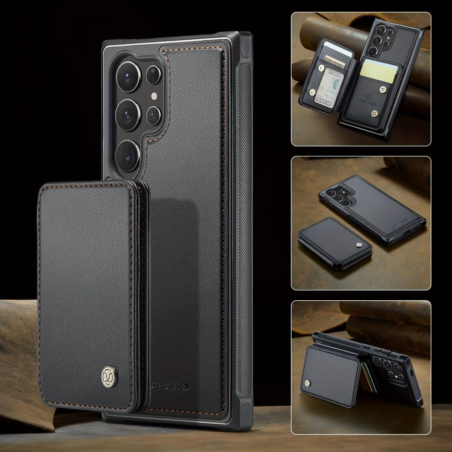 2-in-1 Detachable Wallet Case for Galaxy