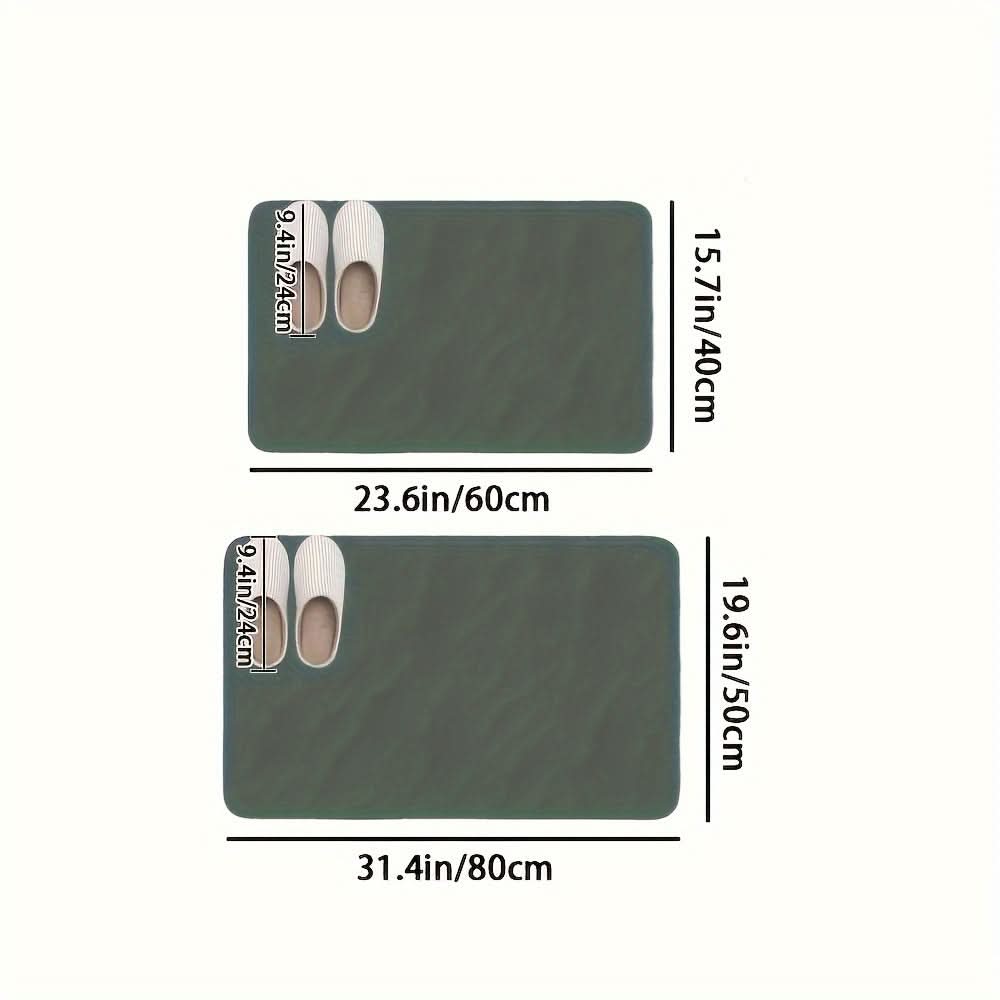 Non-Slip Diatomaceous Earth Bath Mat – Soft & Absorbent