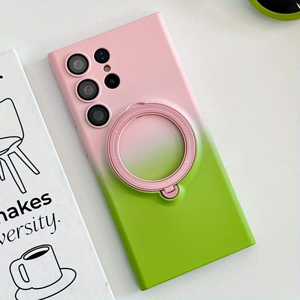 Retro Magnetic Case with Lens Protector for Samsung Galaxy S23 Series