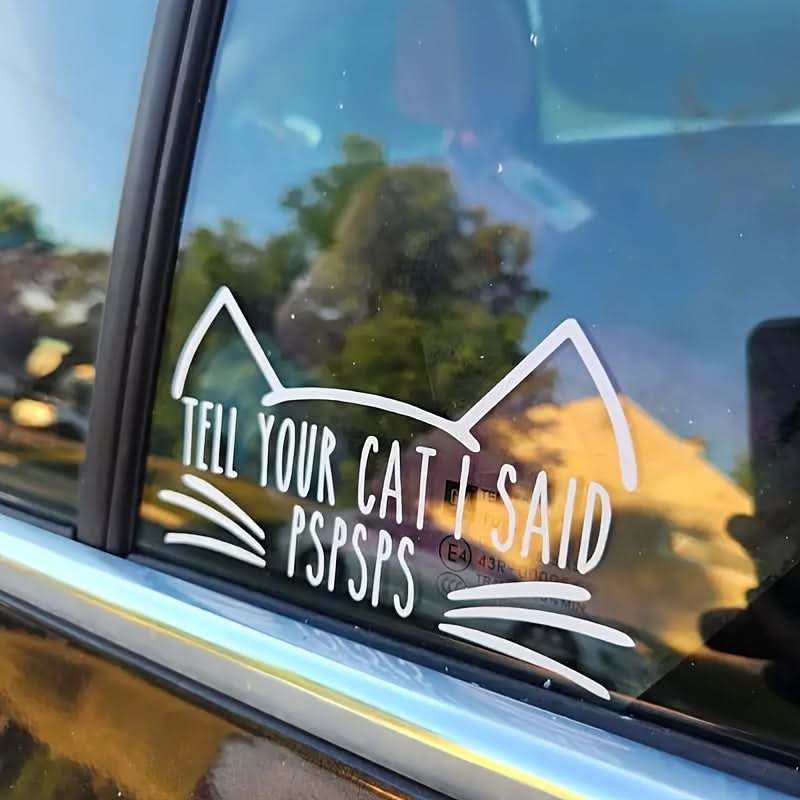 Cat Car Stickers for Bumper, Laptop & More