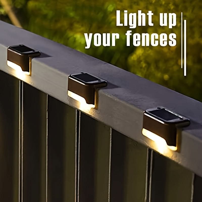 4 Pcs Solar Powered Outdoor Garden Lights - Waterproof LED