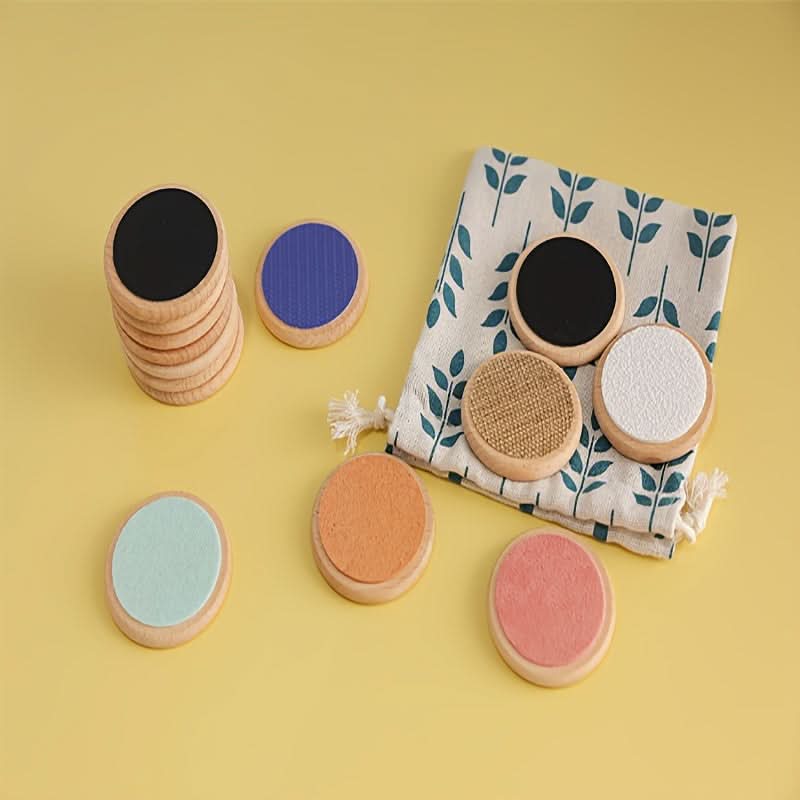 Wooden Sensory Matching Game for Toddlers – Color Recognition & Memory Training Toy