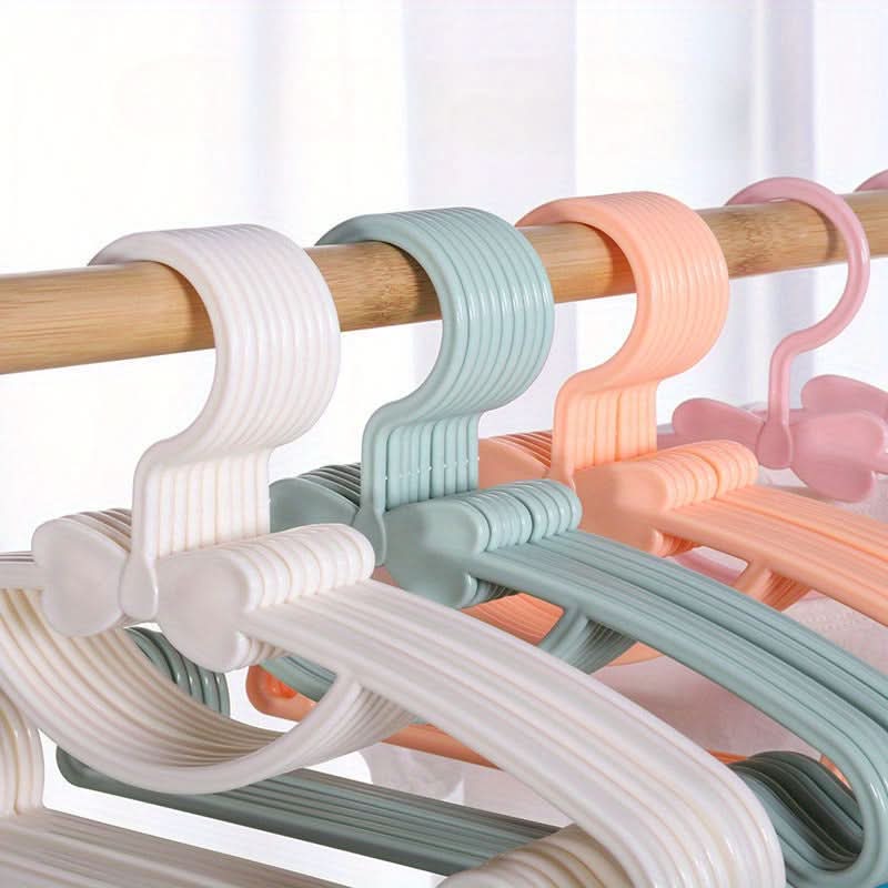 50pcs Colorful Plastic Kids' Clothes Hangers