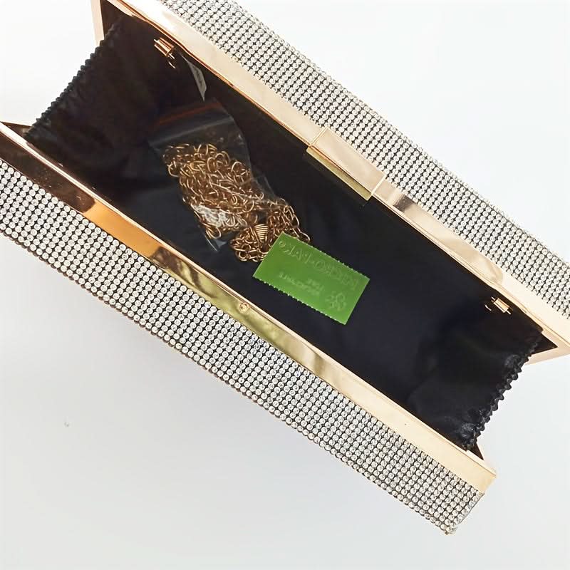 Mini Glitter Kiss Lock Party Clutch