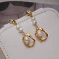 Vintage Freshwater Pearl Drop Earrings for Women