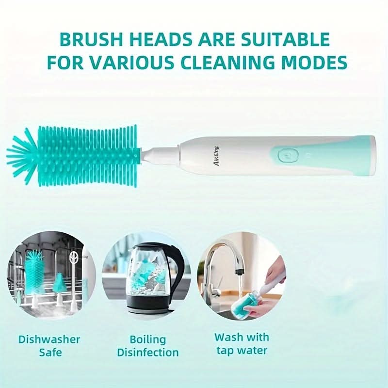 Electric Bottle Brush with UV Sterilization, Multifunctional Cleaning Cup Set