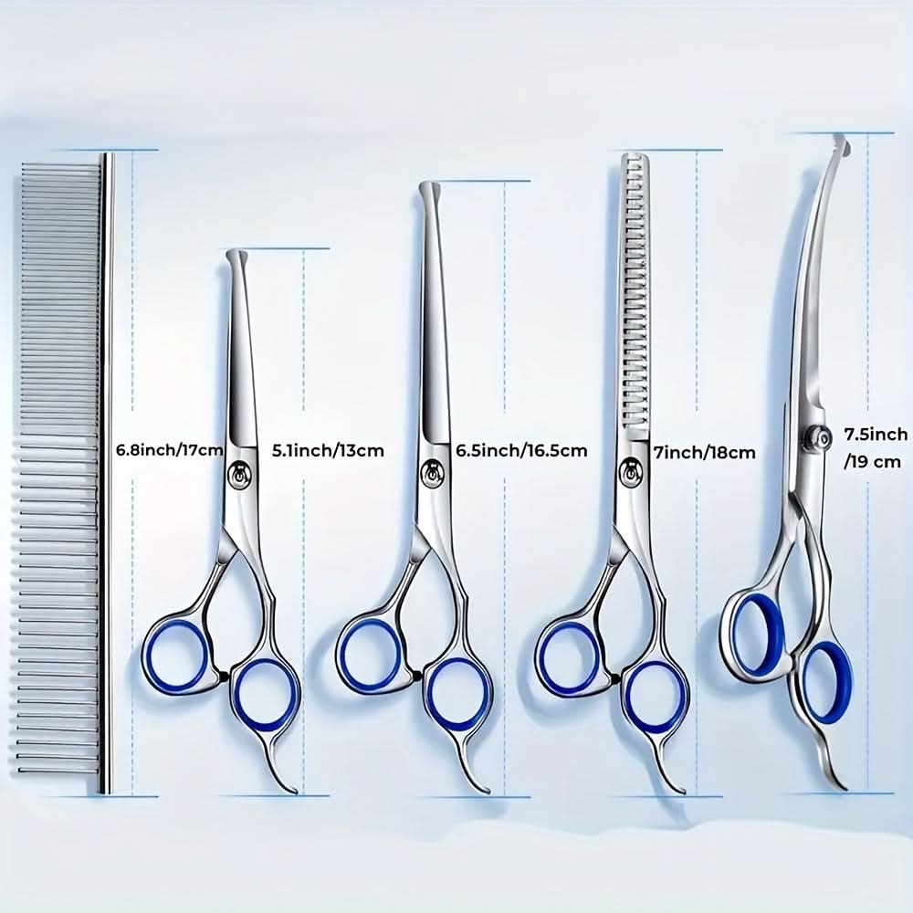 7-Piece Pet Grooming Scissors Set