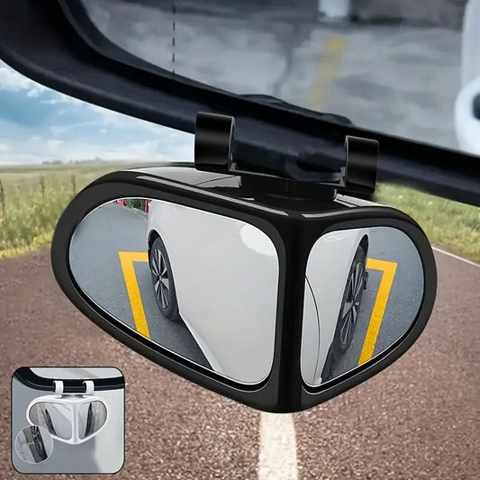 Oval Blind Spot Mirrors – 360° Rotatable Flat Lens for Cars, Trucks & SUVs