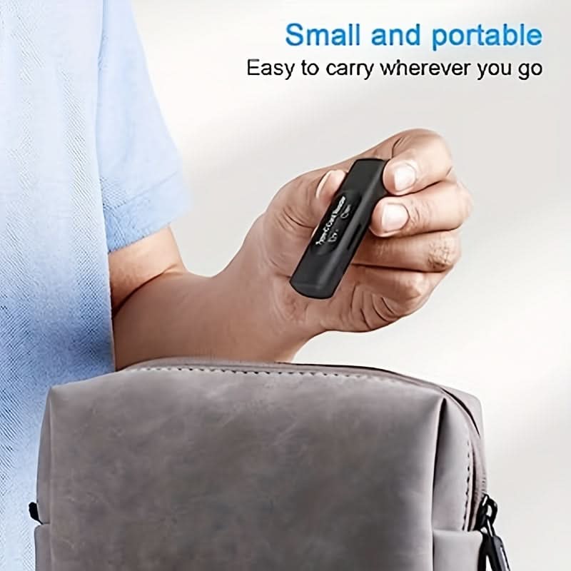 4-in-1 Dual Slot Card Reader - Type C/USB