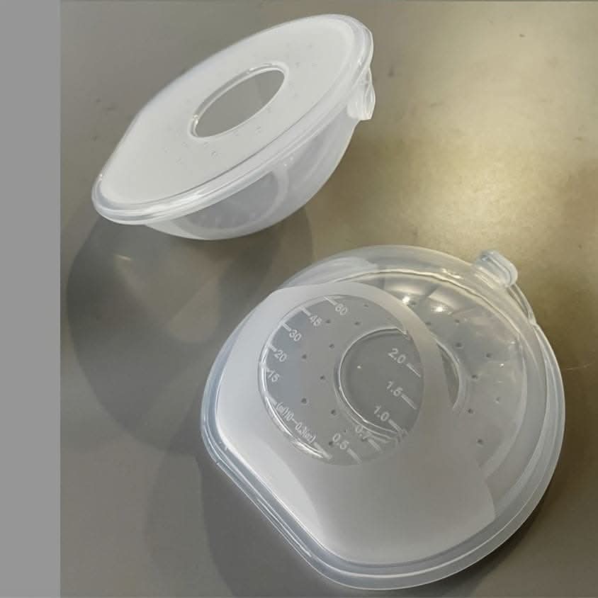 BPA-Free Silicone Breast Milk Collector Set - 2 Soft Nursing Cups