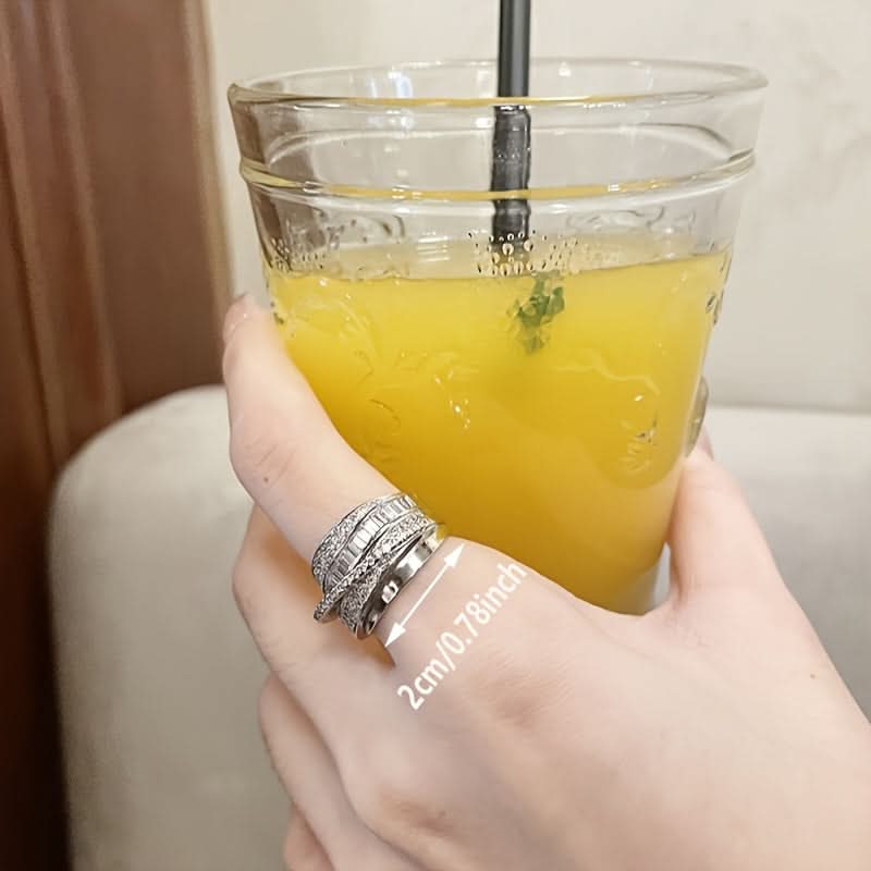 Delicate Glitter Index Finger Ring