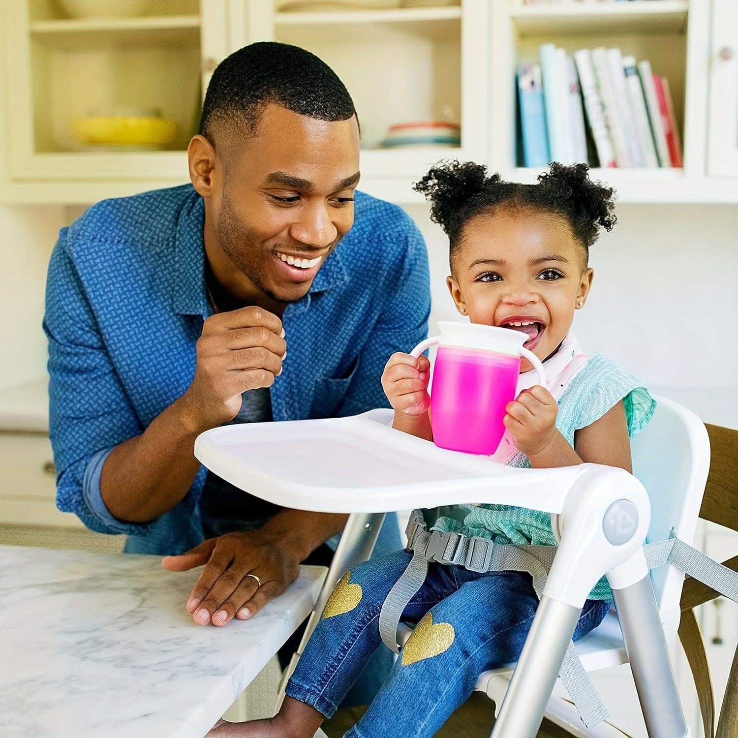 360° Leak-Proof Sippy Cup with Handles