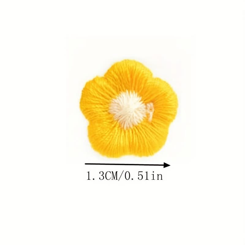 40-Pack Colorful Flower-Shaped Push Pins