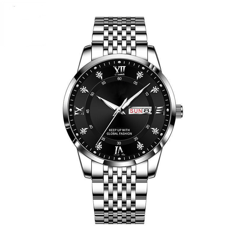 6686 Calendar Luminous Quartz Watch for Men