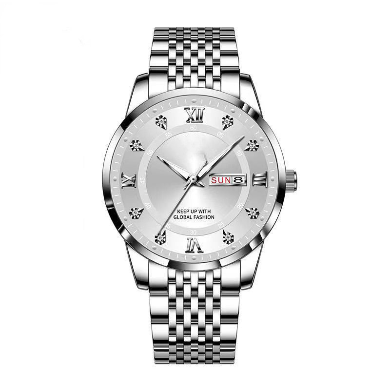 6686 Calendar Luminous Quartz Watch for Men