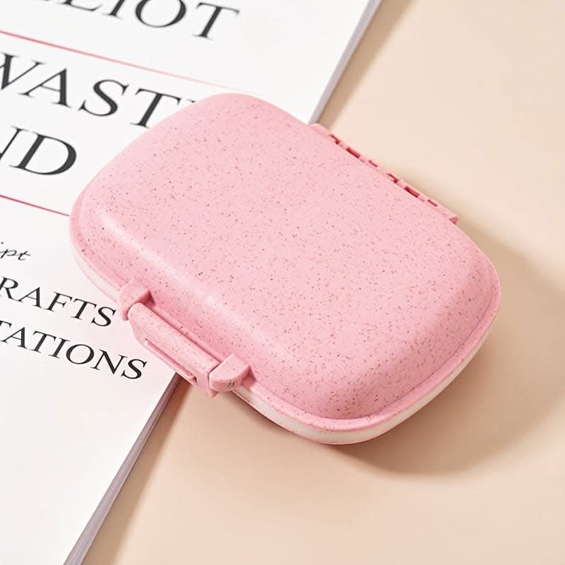 8-Grid Travel Pill Organizer – Airtight & Portable