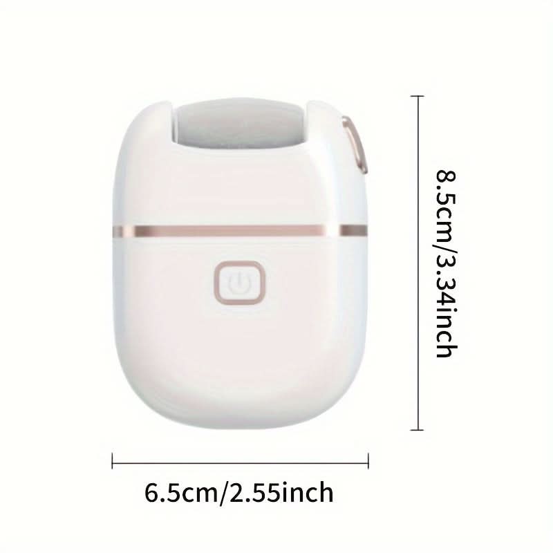 Rechargeable Electric Foot Grinder - 3 Replaceable Grinding Heads