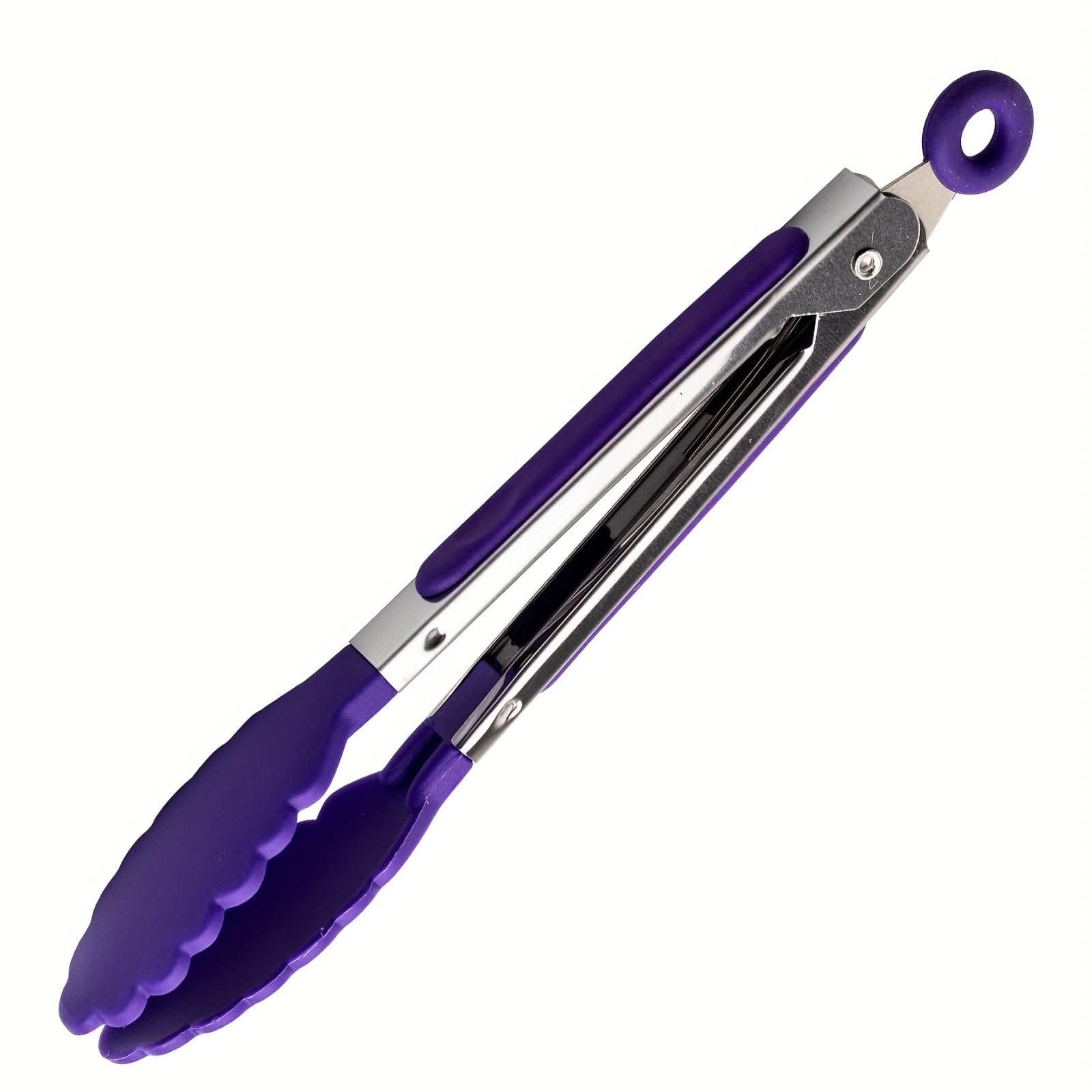 1/7pcs Mini Kitchen Tongs - 7-Inch Heat Resistant Nylon Tips