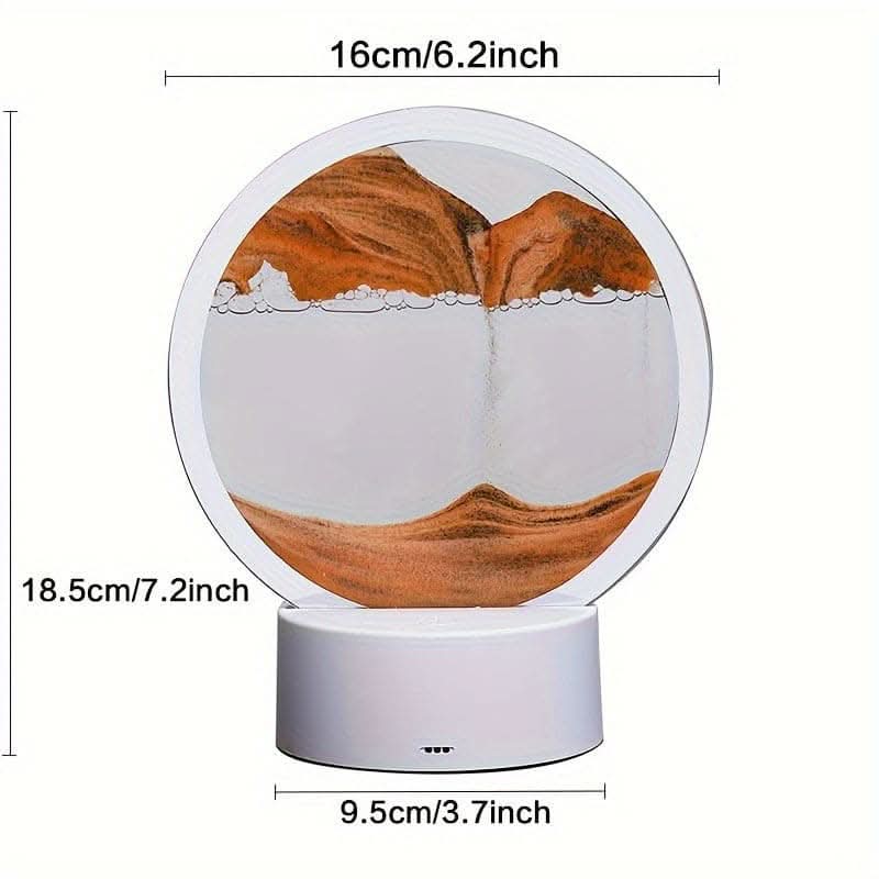 3D LED Moon Lamp with Stand – 16 Colors, Remote Control, USB Powered