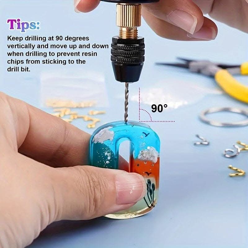 74-Piece Portable USB Electric Drill Set