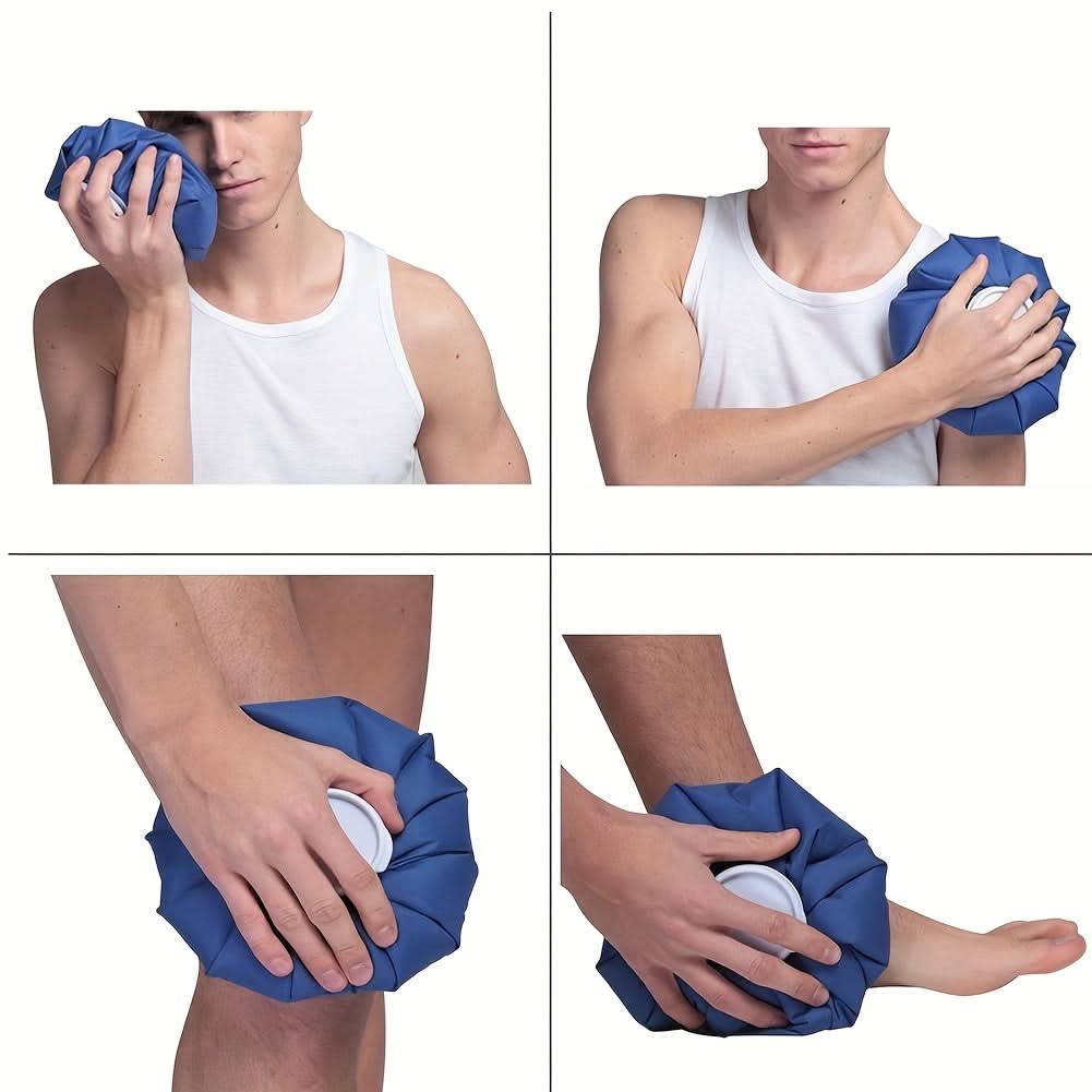 Reusable Ice Pack for Knee, Ankle & Neck – Hot/Cold Therapy Pack with Elastic Support
