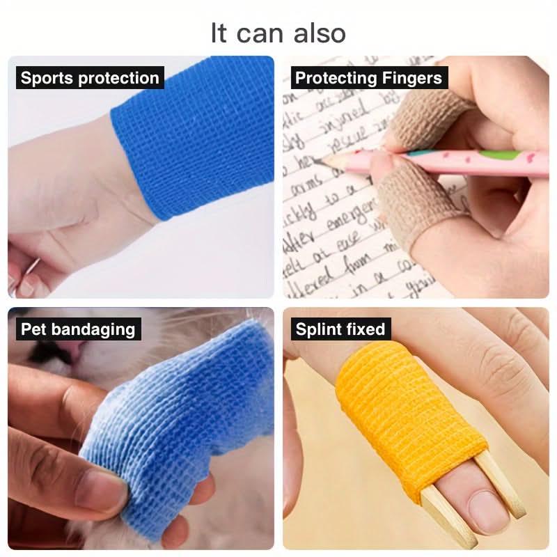 4-Pack Self-Adhesive Dog Paw Protectors – Comfortable Paw Bandages for Walking