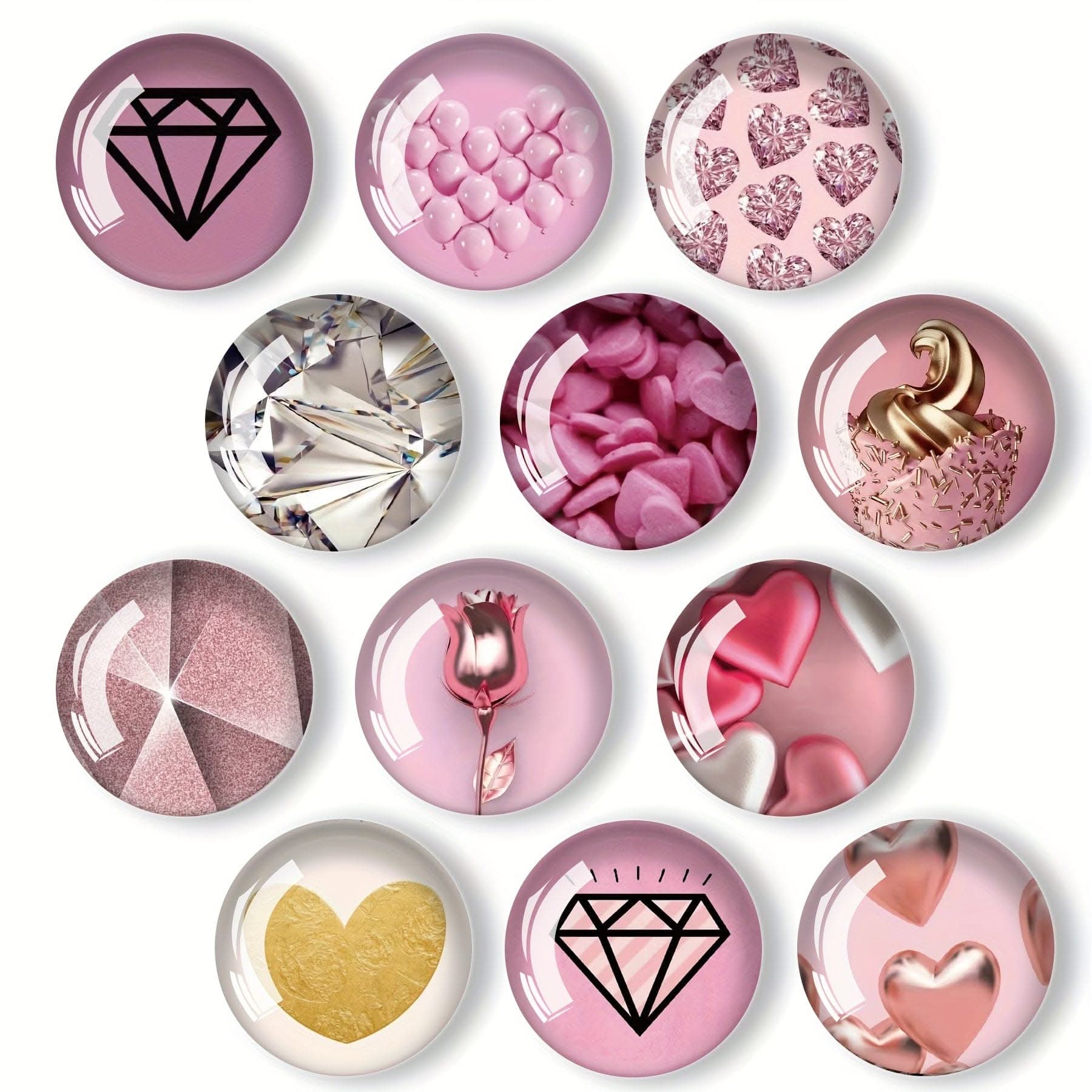 12pcs Cute and Strong Refrigerator Magnets