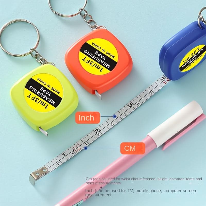 10-pieces Stainless Steel Mini Tape Measures