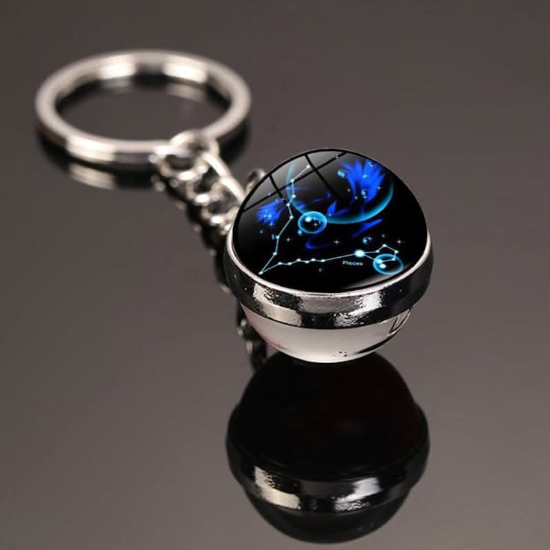 12 Constellations Luminous Car Keychain Pendant