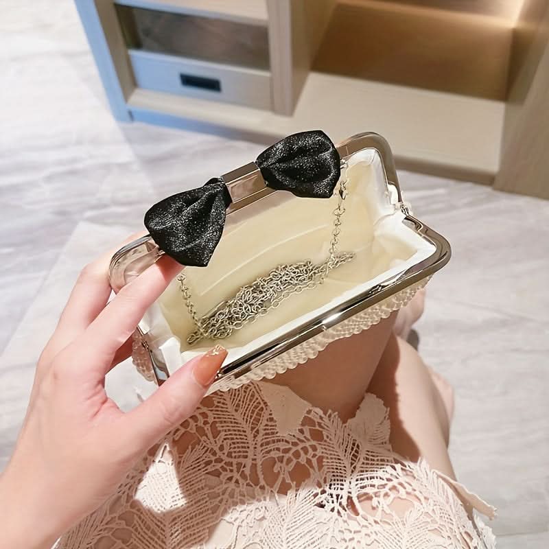 Mini Pearl Beaded Clutch Bag for Women