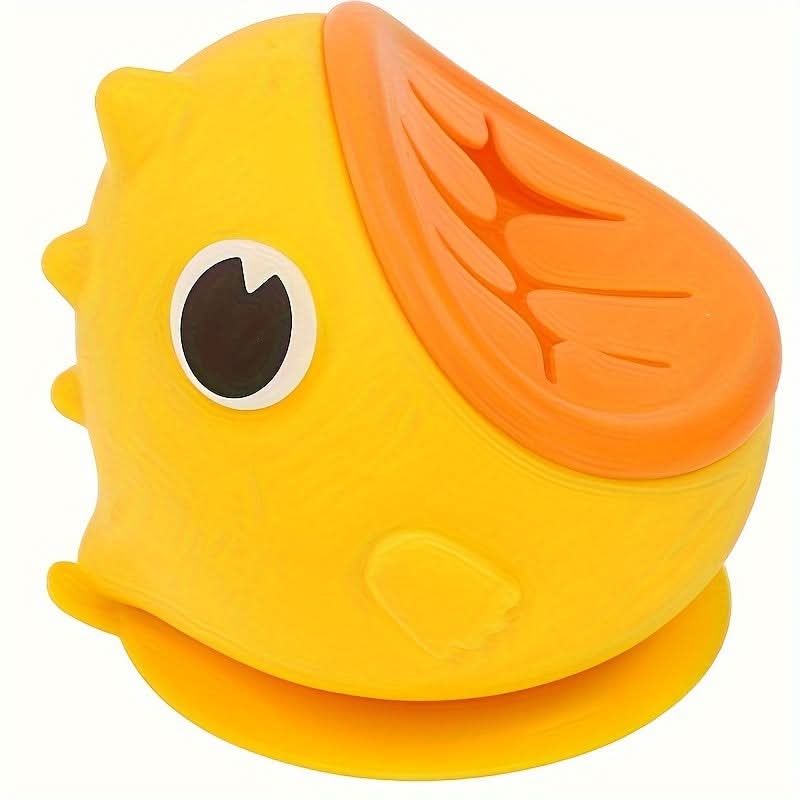 Silicone Snack Bowl with Suction Base – Spill-Proof Baby Feeding Bowl