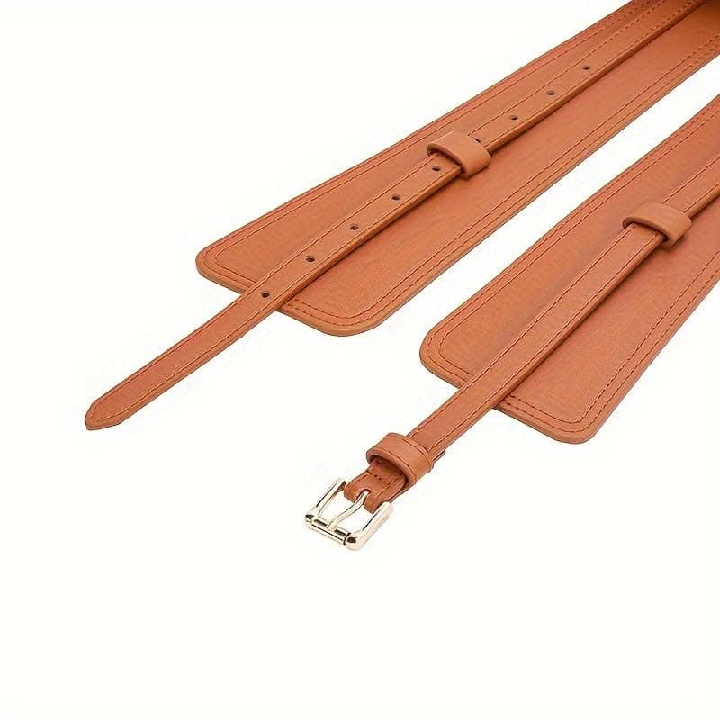 Premium Wide Leather Belt – Classic Pin Buckle