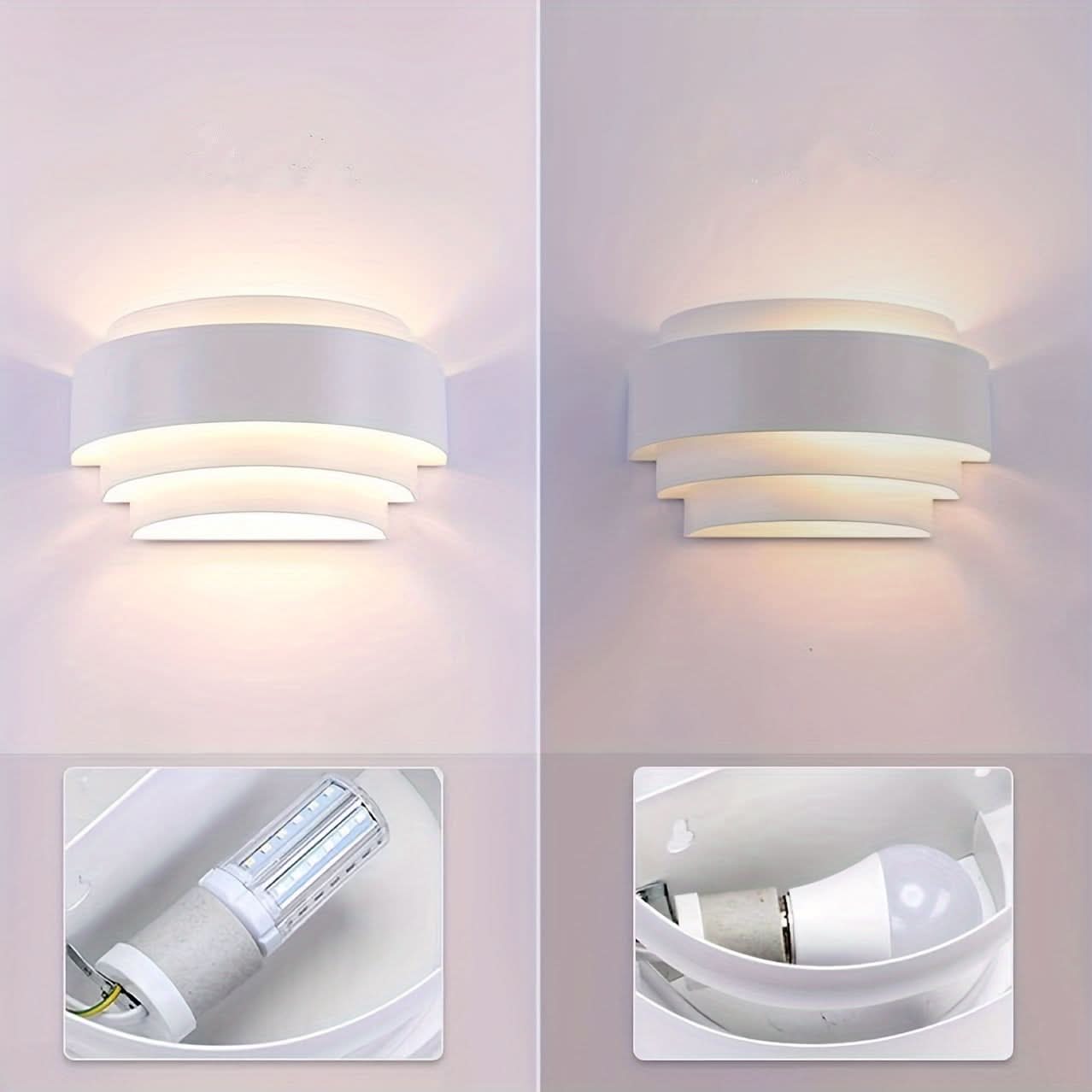 Modern Metal Half Moon Wall Sconce