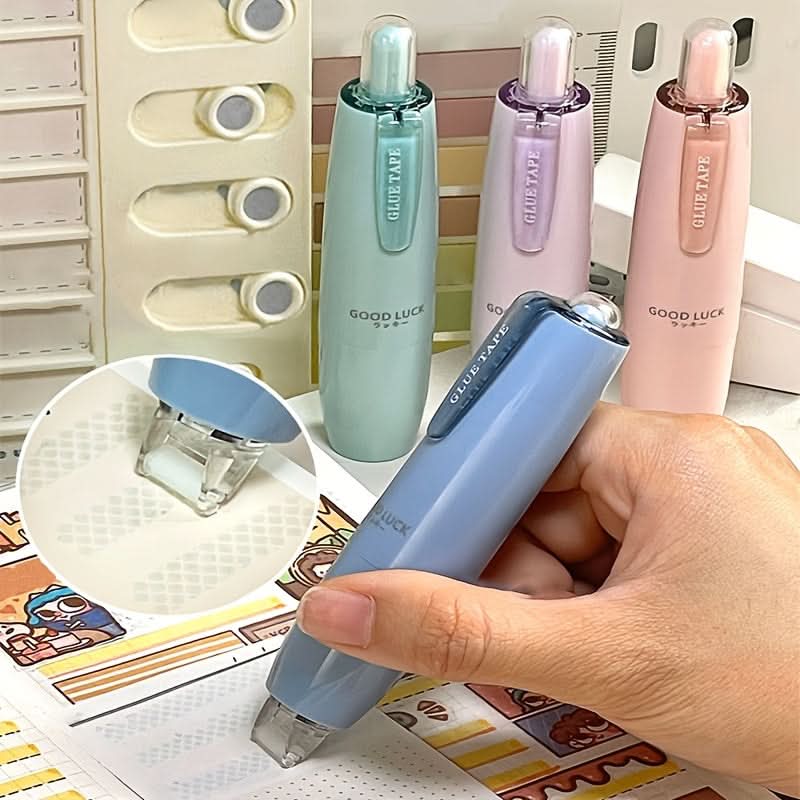 360° Rotating Double-Sided Tape with Roller – PET Adhesive