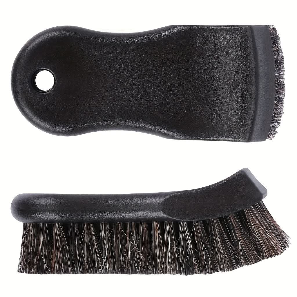 Premium Horsehair Leather Cleaning Brush – Car Interior