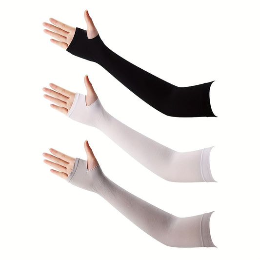 3 Pairs UV Protection Cooling Arm Sleeves