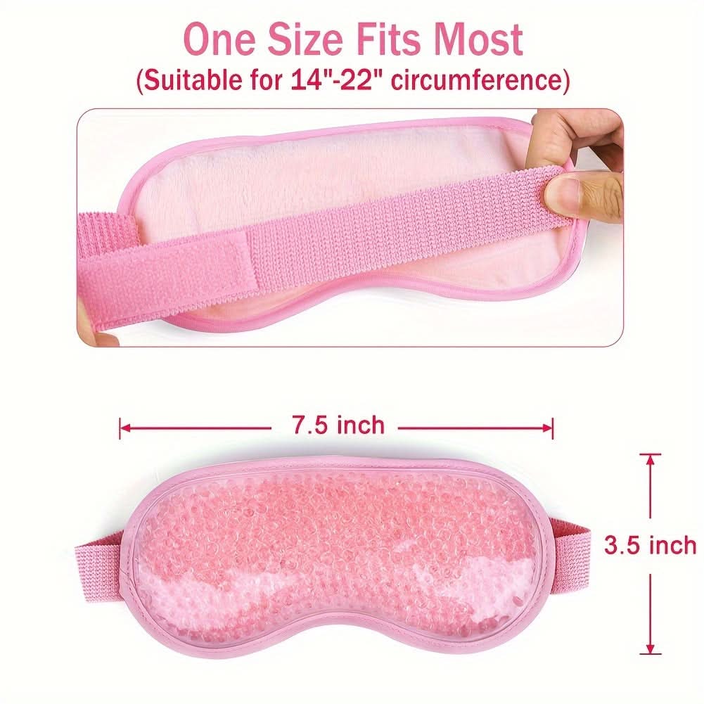 Gel Eye Mask for Puffy Eyes, Dark Circles & Migraines – Hot/Cold Therapy