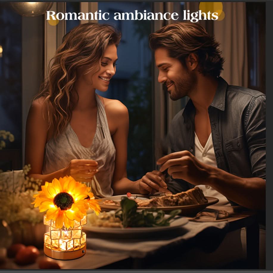 Sunflower Touch Lamp – Rechargeable Cordless LED Table Light