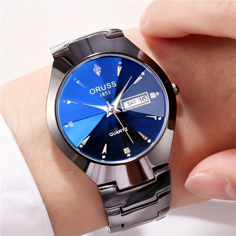 Ruggedly Stylish Gentleman’s Watch – Waterproof with Calendar Display