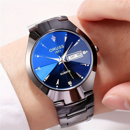 Ruggedly Stylish Gentleman’s Watch – Waterproof with Calendar Display