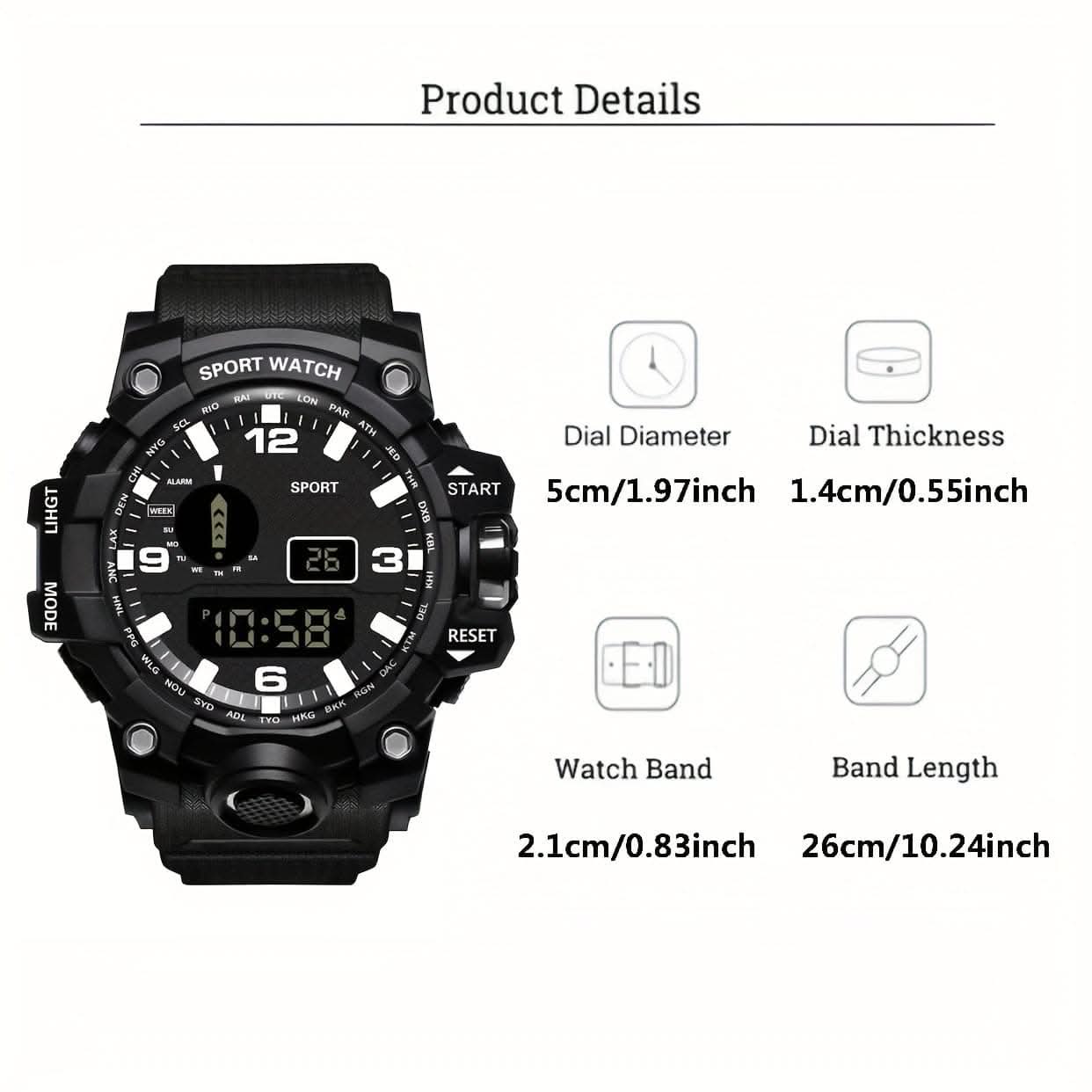 Trendy Luminous Electronic Watch for Students