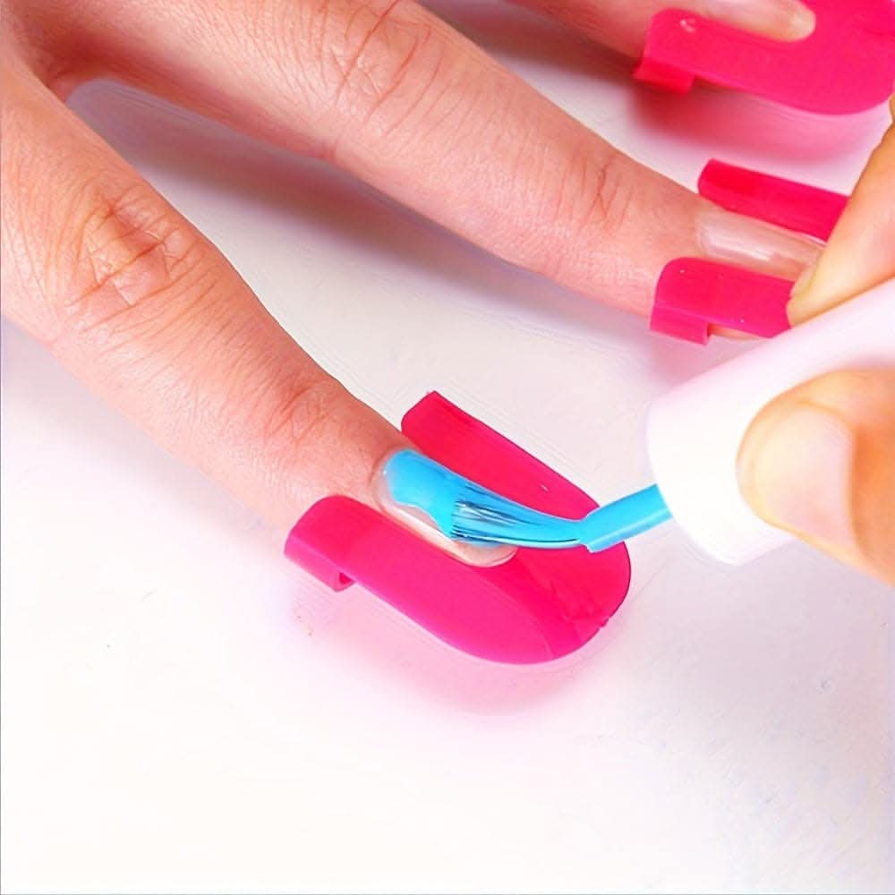 26-Piece Nail Care Kit for Women Spill-Proof Clips, Gradient Stickers & Manicure Tools