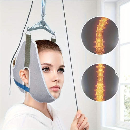 Portable Cervical Traction Device – Neck Tension Relief, Adjustable Suspension