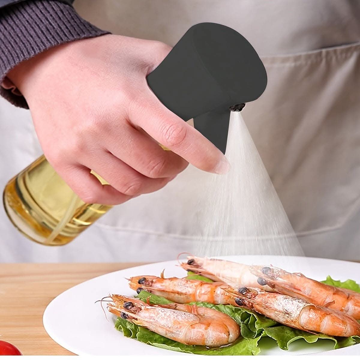 Oil Spray Bottle - Kitchen & Barbecue Olive Oil Atomizer for Fat Reduction